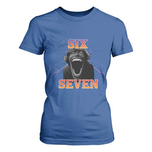 Mason 67 Kid Meme T Shirt For Women Devil Edit Viral Six Seven Scream TS02 Royal Blue Print Your Wear