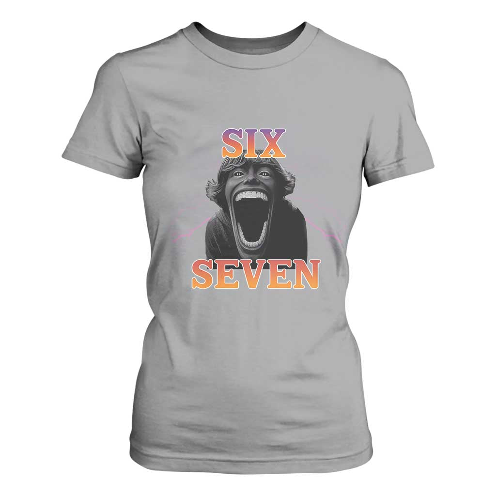Mason 67 Kid Meme T Shirt For Women Devil Edit Viral Six Seven Scream TS02 Sport Gray Print Your Wear