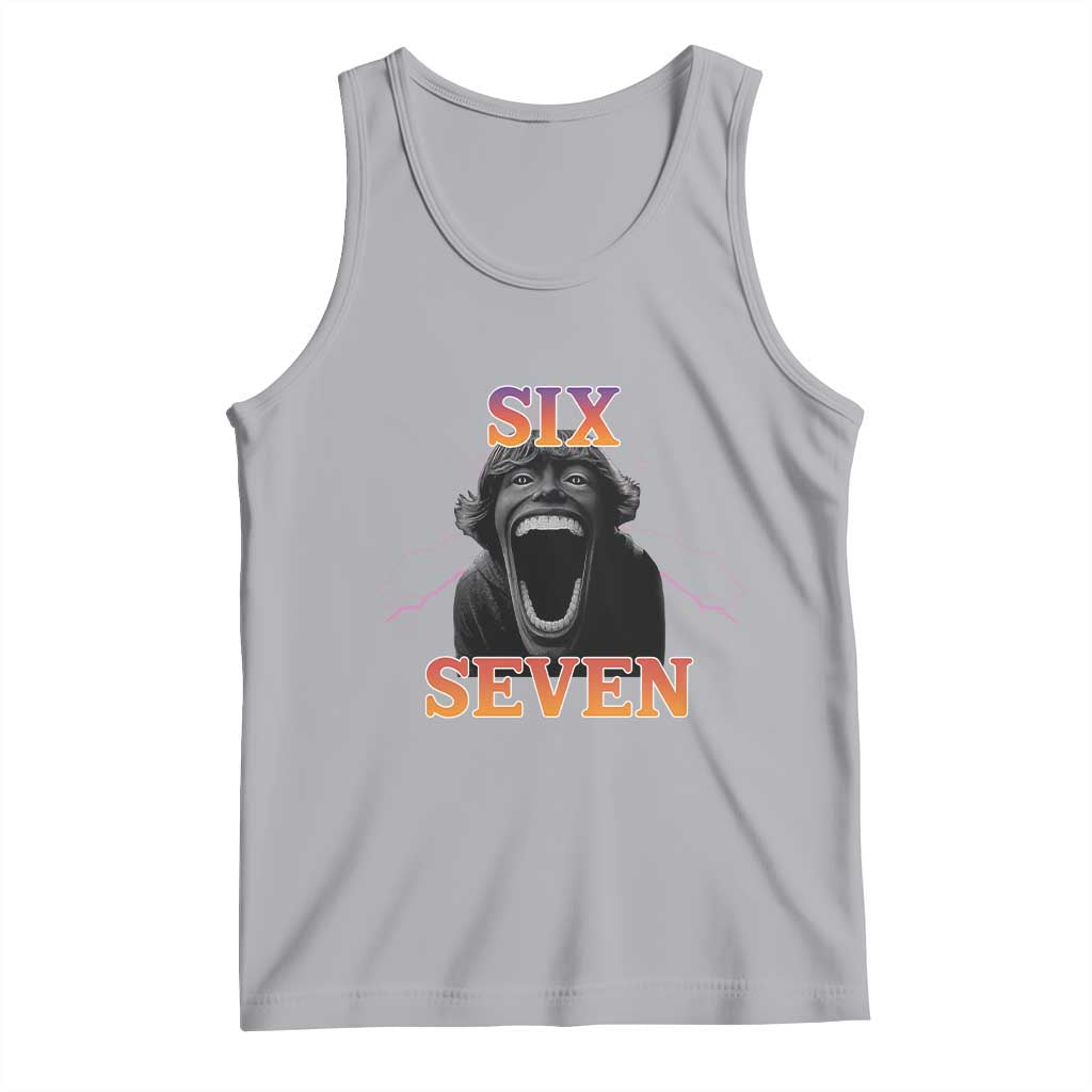 Mason 67 Kid Meme Tank Top Devil Edit Viral Six Seven Scream TS02 Athletic Heather Print Your Wear