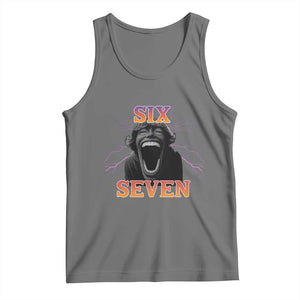 Mason 67 Kid Meme Tank Top Devil Edit Viral Six Seven Scream TS02 Black Heather Print Your Wear