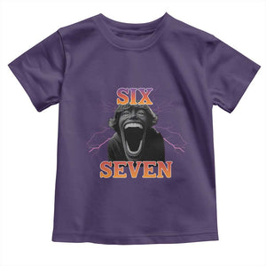 Mason 67 Kid Meme Toddler T Shirt Devil Edit Viral Six Seven Scream TS02 Purple Print Your Wear