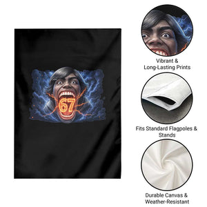 Screaming Mason 67 Kid Meme Garden Flag Six Seven Viral Devil Transformation Horror Edit TS02 Print Your Wear