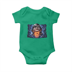 Screaming Mason 67 Kid Meme Baby Onesie Six Seven Viral Devil Transformation Horror Edit TS02 Irish Green Print Your Wear