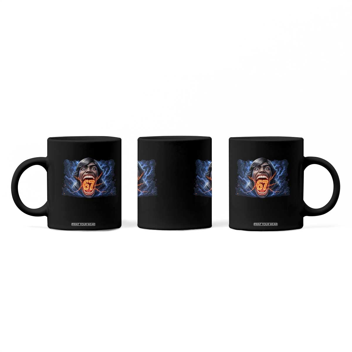 Screaming Mason 67 Kid Meme Coffee Mug Six Seven Viral Devil Transformation Horror Edit TS02 Print Your Wear