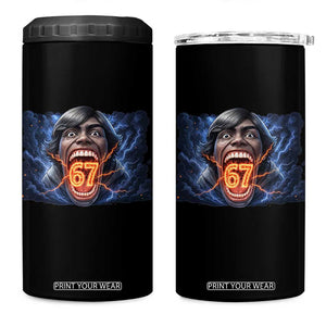 Screaming Mason 67 Kid Meme 4 in 1 Can Cooler Tumbler Six Seven Viral Devil Transformation Horror Edit TS02 One Size: 16 oz Black Print Your Wear