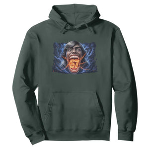 Screaming Mason 67 Kid Meme Hoodie Six Seven Viral Devil Transformation Horror Edit TS02 Dark Forest Green Print Your Wear