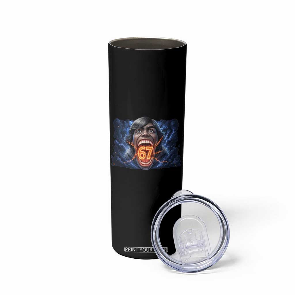 Screaming Mason 67 Kid Meme Skinny Tumbler Six Seven Viral Devil Transformation Horror Edit TS02 Print Your Wear