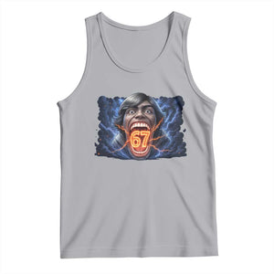 Screaming Mason 67 Kid Meme Tank Top Six Seven Viral Devil Transformation Horror Edit TS02 Athletic Heather Print Your Wear