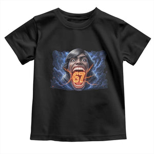 Screaming Mason 67 Kid Meme Toddler T Shirt Six Seven Viral Devil Transformation Horror Edit TS02 Black Print Your Wear