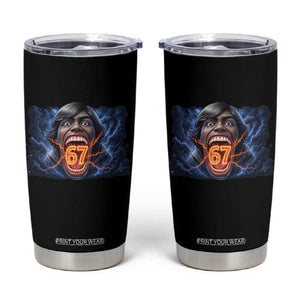 Screaming Mason 67 Kid Meme Tumbler Cup Six Seven Viral Devil Transformation Horror Edit TS02 Black Print Your Wear