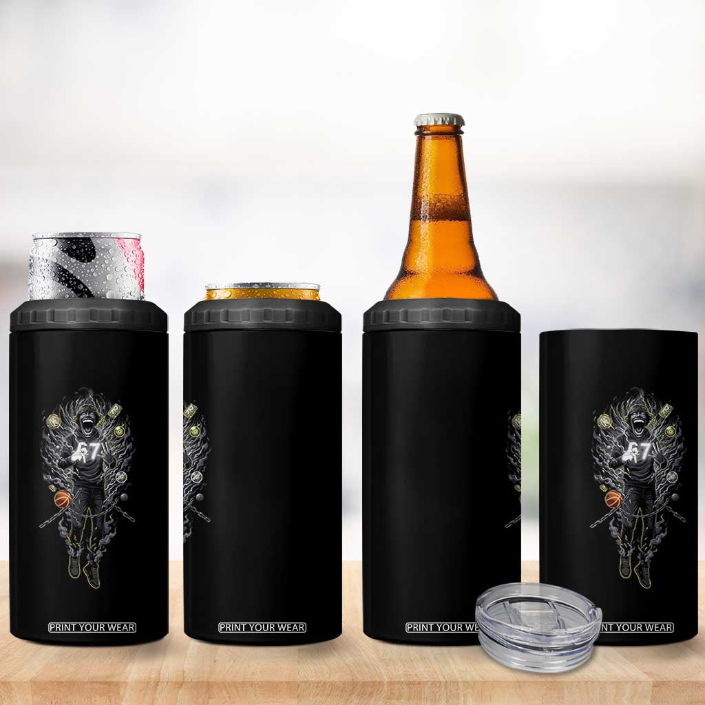 Mason 67 Energy Overload 4 in 1 Can Cooler Tumbler Six Seven Meme Lightning Horror Devil Edit TS02 Print Your Wear