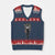 Mason 67 Energy Overload V-Neck Knit Sweater Vest Six Seven Meme Lightning Horror Devil Edit TS02 Navy Red Print Your Wear