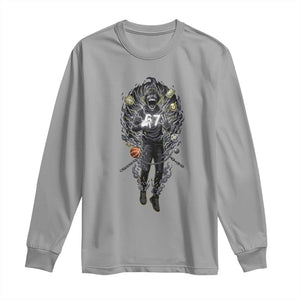 Mason 67 Energy Overload Long Sleeve Shirt Six Seven Meme Lightning Horror Devil Edit TS02 Sport Gray Print Your Wear