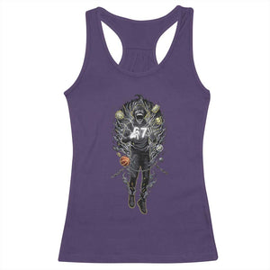 Mason 67 Energy Overload Racerback Tank Top Six Seven Meme Lightning Horror Devil Edit TS02 Purple Print Your Wear