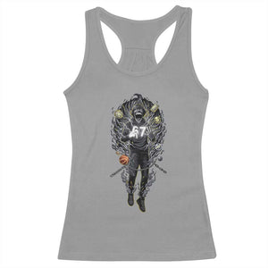 Mason 67 Energy Overload Racerback Tank Top Six Seven Meme Lightning Horror Devil Edit TS02 Sport Gray Print Your Wear