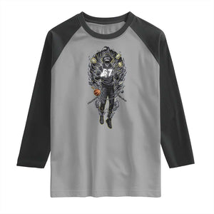 Mason 67 Energy Overload Raglan Shirt Six Seven Meme Lightning Horror Devil Edit TS02 Sport Gray Black Print Your Wear