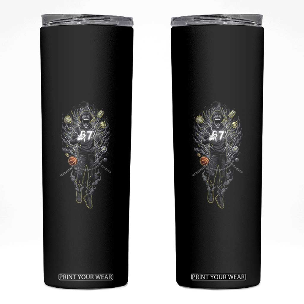 Mason 67 Energy Overload Skinny Tumbler Six Seven Meme Lightning Horror Devil Edit TS02 Black Print Your Wear