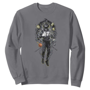 Mason 67 Energy Overload Sweatshirt Six Seven Meme Lightning Horror Devil Edit TS02 Charcoal Print Your Wear