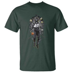 Mason 67 Energy Overload T Shirt Six Seven Meme Lightning Horror Devil Edit TS02 Dark Forest Green Print Your Wear