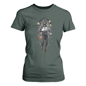 Mason 67 Energy Overload T Shirt For Women Six Seven Meme Lightning Horror Devil Edit TS02 Dark Forest Green Print Your Wear