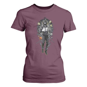 Mason 67 Energy Overload T Shirt For Women Six Seven Meme Lightning Horror Devil Edit TS02 Maroon Print Your Wear