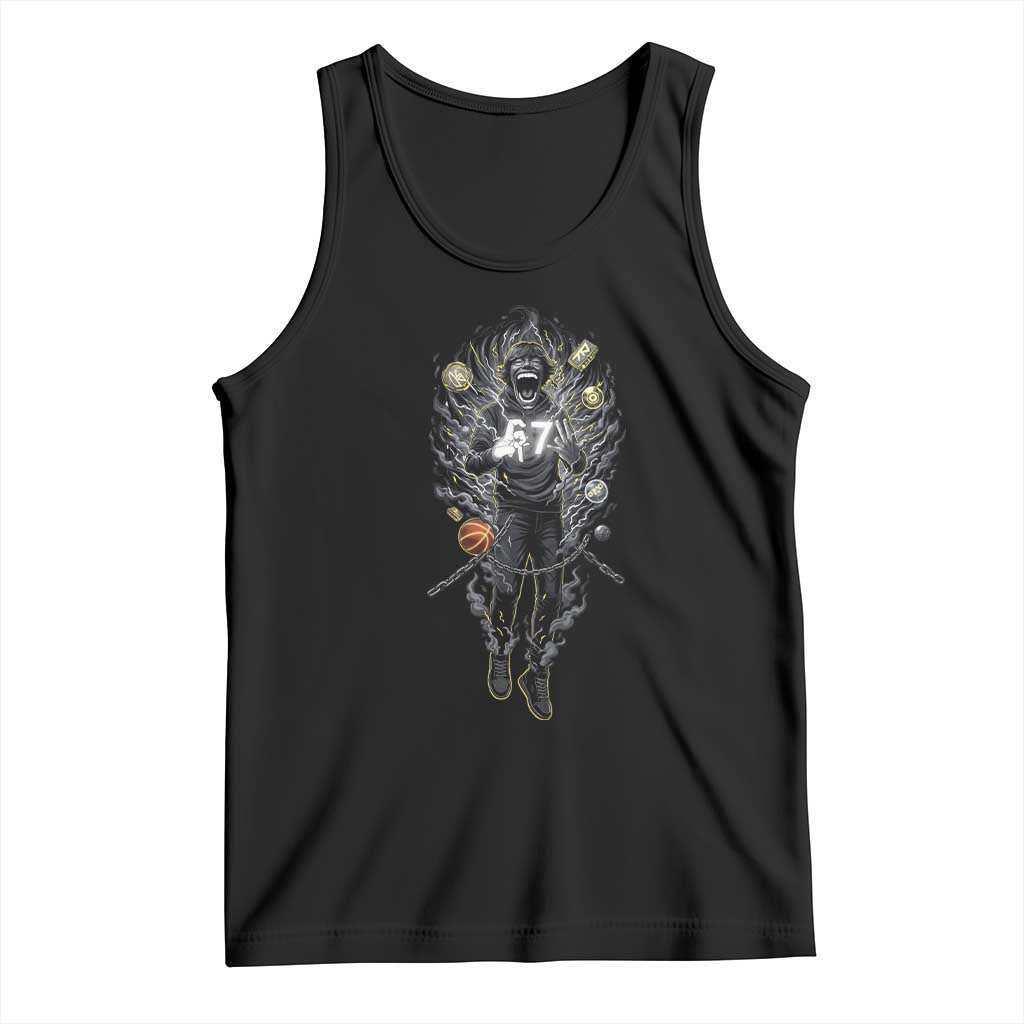 Mason 67 Energy Overload Tank Top Six Seven Meme Lightning Horror Devil Edit TS02 Black Print Your Wear