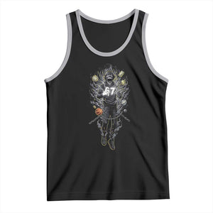 Mason 67 Energy Overload Tank Top Six Seven Meme Lightning Horror Devil Edit TS02 Black Athletic Heather Print Your Wear