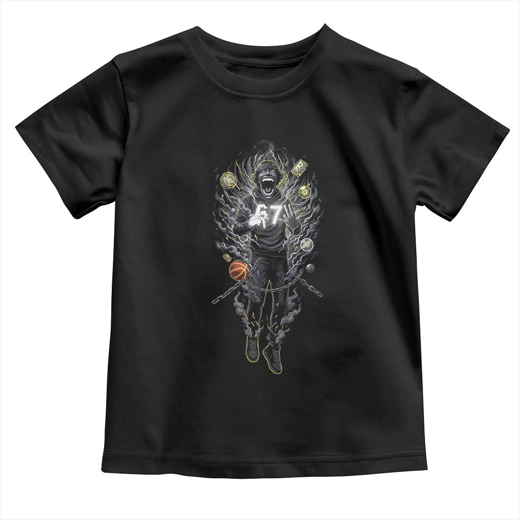 Mason 67 Energy Overload Toddler T Shirt Six Seven Meme Lightning Horror Devil Edit TS02 Black Print Your Wear