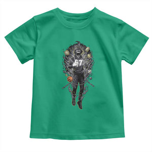 Mason 67 Energy Overload Toddler T Shirt Six Seven Meme Lightning Horror Devil Edit TS02 Irish Green Print Your Wear
