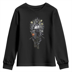 Mason 67 Energy Overload Youth Sweatshirt Six Seven Meme Lightning Horror Devil Edit TS02 Black Print Your Wear