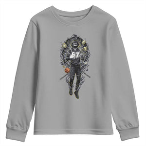 Mason 67 Energy Overload Youth Sweatshirt Six Seven Meme Lightning Horror Devil Edit TS02 Sport Gray Print Your Wear