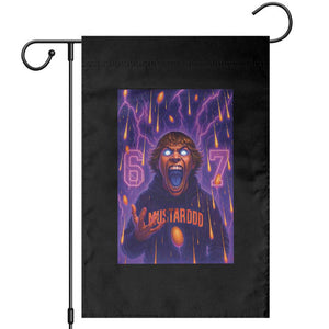 Mason 67 Meme Graphic Garden Flag Glowing Eyes Devil Edit 6 7 Viral Six Seven Scream TS02 Black Print Your Wear