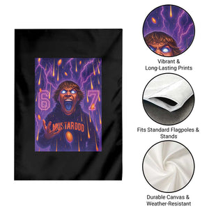 Mason 67 Meme Graphic Garden Flag Glowing Eyes Devil Edit 6 7 Viral Six Seven Scream TS02 Print Your Wear