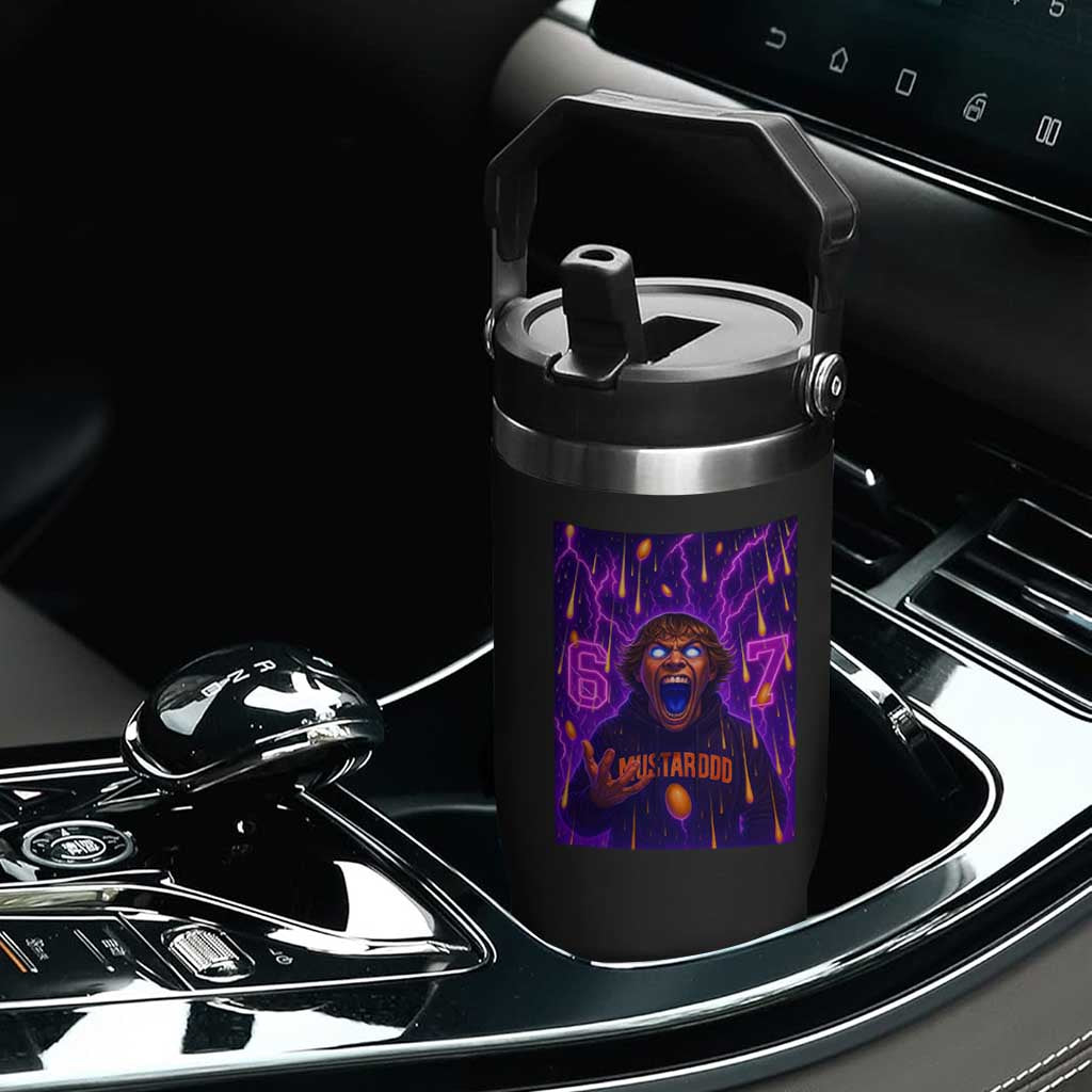 Mason 67 Meme Graphic Flip Straw Tumbler Glowing Eyes Devil Edit 6 7 Viral Six Seven Scream TS02 Print Your Wear