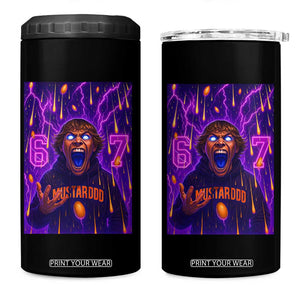 Mason 67 Meme Graphic 4 in 1 Can Cooler Tumbler Glowing Eyes Devil Edit 6 7 Viral Six Seven Scream TS02 One Size: 16 oz Black Print Your Wear