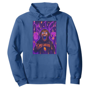 Mason 67 Meme Graphic Hoodie Glowing Eyes Devil Edit 6 7 Viral Six Seven Scream TS02 Royal Blue Print Your Wear