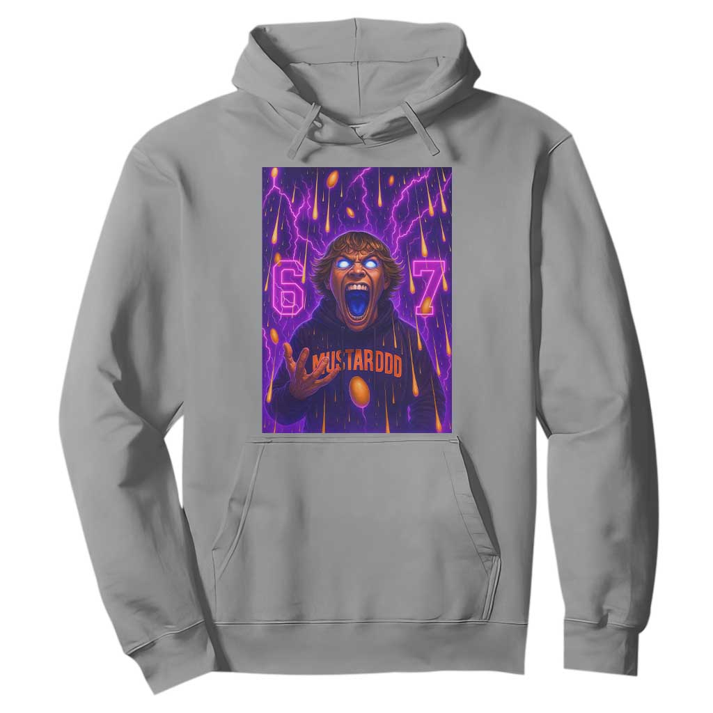 Mason 67 Meme Graphic Hoodie Glowing Eyes Devil Edit 6 7 Viral Six Seven Scream TS02 Sport Gray Print Your Wear