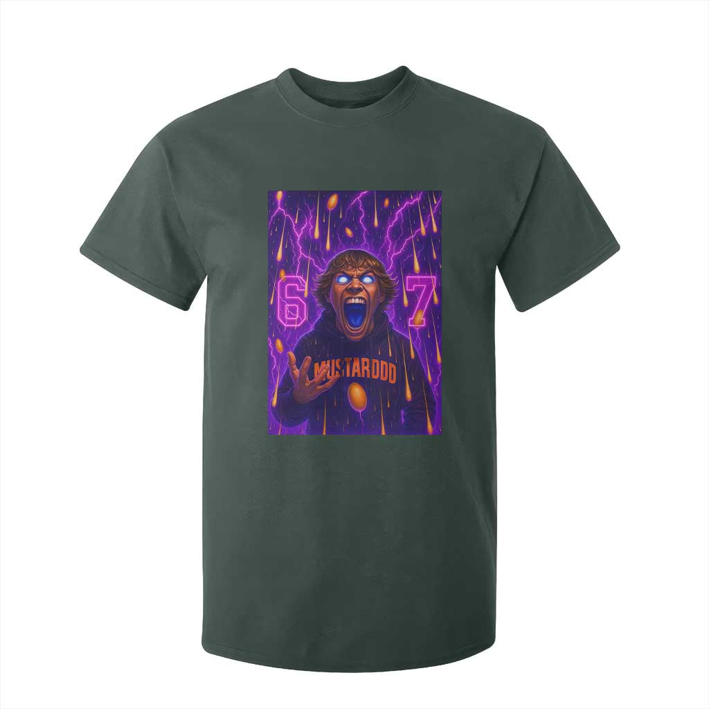 Mason 67 Meme Graphic T Shirt For Kid Glowing Eyes Devil Edit 6 7 Viral Six Seven Scream TS02 Dark Forest Green Print Your Wear