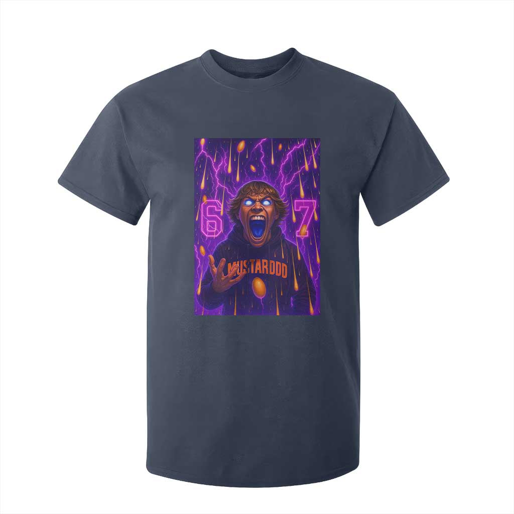 Mason 67 Meme Graphic T Shirt For Kid Glowing Eyes Devil Edit 6 7 Viral Six Seven Scream TS02 Navy Print Your Wear