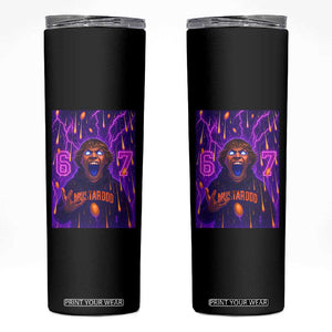 Mason 67 Meme Graphic Skinny Tumbler Glowing Eyes Devil Edit 6 7 Viral Six Seven Scream TS02 Black Print Your Wear