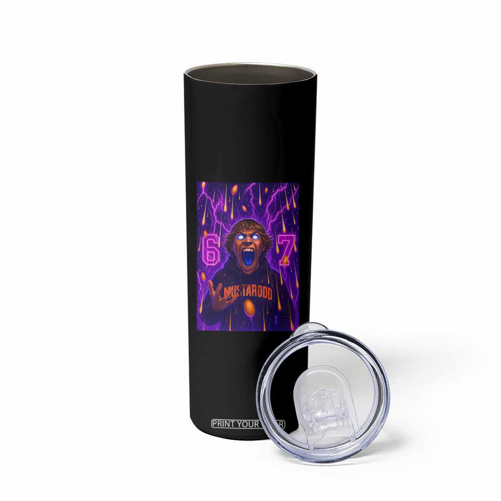Mason 67 Meme Graphic Skinny Tumbler Glowing Eyes Devil Edit 6 7 Viral Six Seven Scream TS02 Print Your Wear