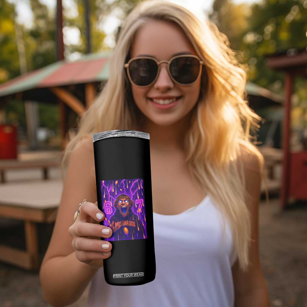 Mason 67 Meme Graphic Skinny Tumbler Glowing Eyes Devil Edit 6 7 Viral Six Seven Scream TS02 Print Your Wear