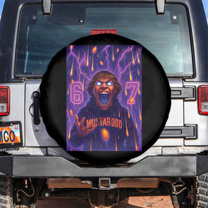 Mason 67 Meme Graphic Spare Tire Cover Glowing Eyes Devil Edit 6 7 Viral Six Seven Scream TS02 No hole Black Print Your Wear