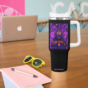 Mason 67 Meme Graphic Tumbler With Handle Glowing Eyes Devil Edit 6 7 Viral Six Seven Scream TS02 Print Your Wear