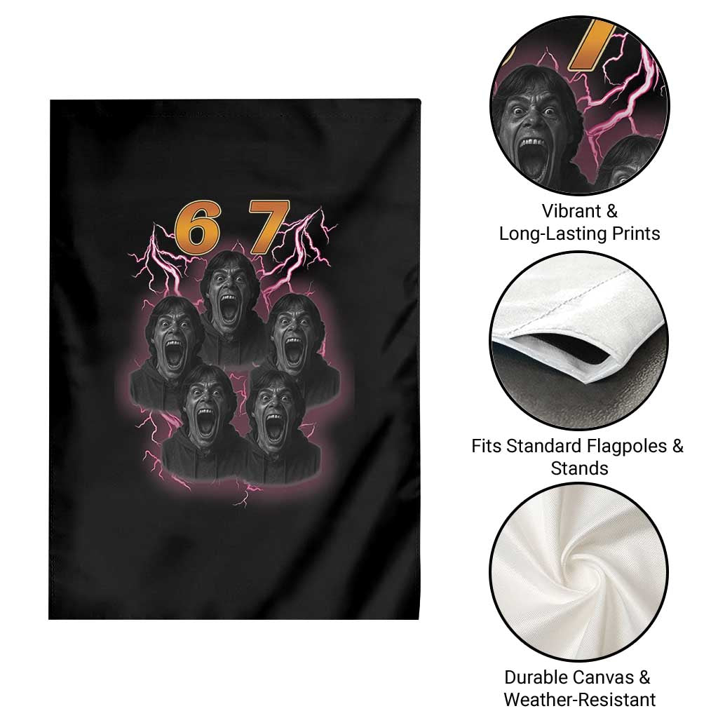 Mason 6 7 Meme Graphic Garden Flag Six Seven 67 Meme Horror Edit Bootleg TS02 Print Your Wear