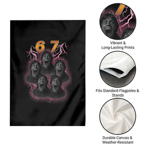Mason 6 7 Meme Graphic Garden Flag Six Seven 67 Meme Horror Edit Bootleg TS02 Print Your Wear