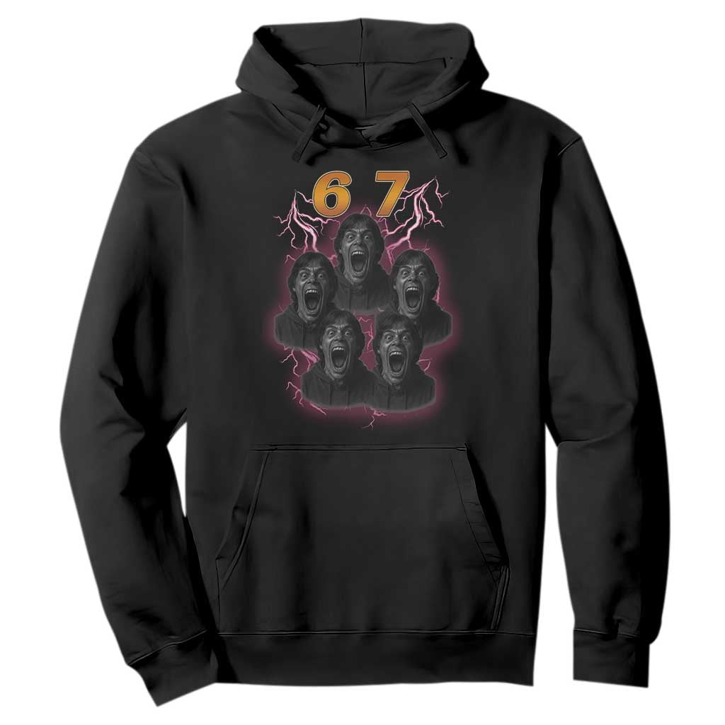 Mason 6 7 Meme Graphic Hoodie Six Seven 67 Meme Horror Edit Bootleg TS02 Black Print Your Wear