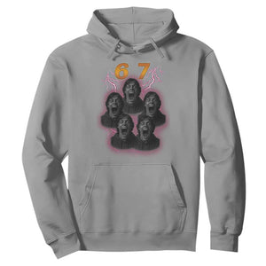 Mason 6 7 Meme Graphic Hoodie Six Seven 67 Meme Horror Edit Bootleg TS02 Sport Gray Print Your Wear