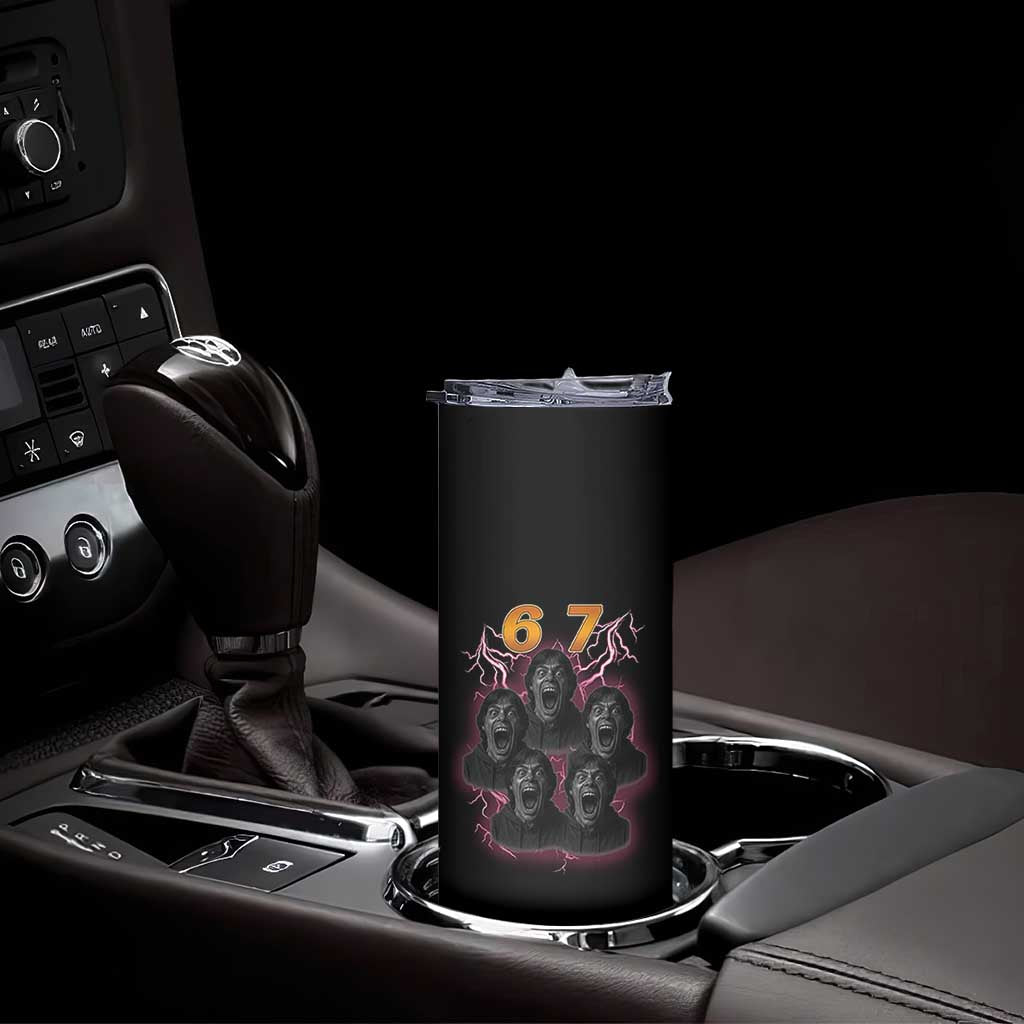 Mason 6 7 Meme Graphic Skinny Tumbler Six Seven 67 Meme Horror Edit Bootleg TS02 Print Your Wear