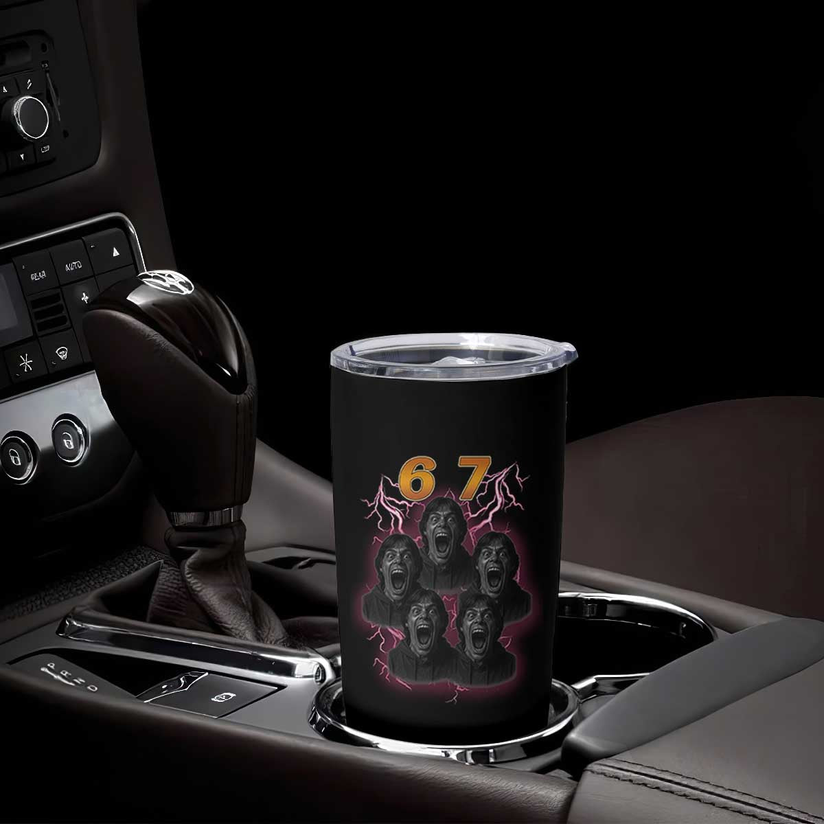 Mason 6 7 Meme Graphic Tumbler Cup Six Seven 67 Meme Horror Edit Bootleg TS02 Print Your Wear